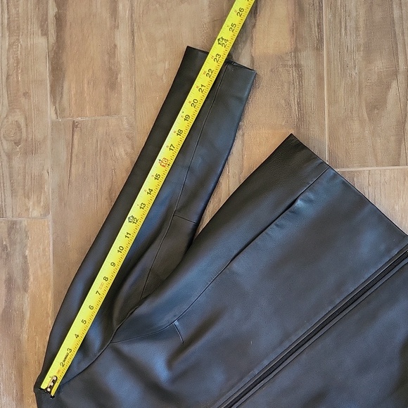 Hillard & Hanson 100% Lambskin Full Zip Fully Lined Leather Jacket w/ Pockets, M - Picture 3 of 14